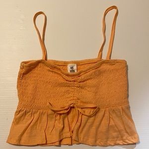Never Worn PacSun Peach Cropped Tank Top